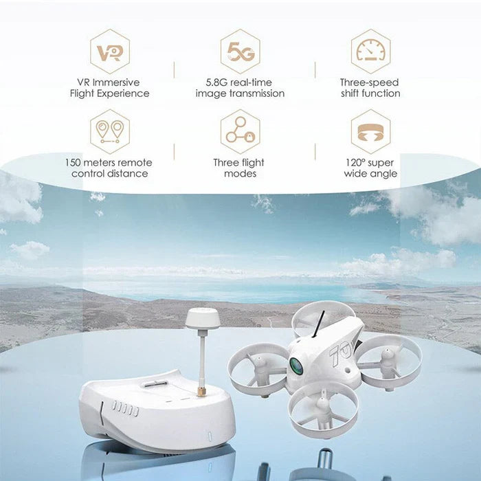 APEX PRO FPV Drone 4.0 PRO Head Tracking Optical Flow Mini FPV Racing Drone Set 5.8G Real-Time Video Super Wide Camera FPV Goggles Included