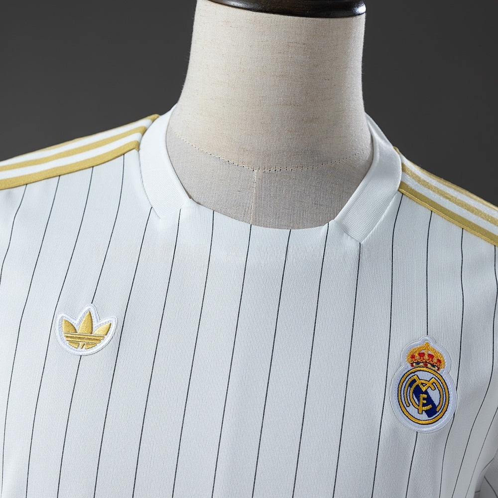 Real Madrid Terrace Icons T-Shirt White 2026-2027 Football Kit Soccer Jersey