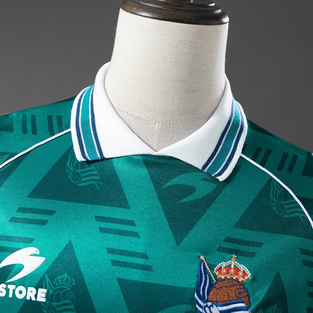 Real Sociedad Away Jersey 1995-1996 Football Kit Soccer Shirt