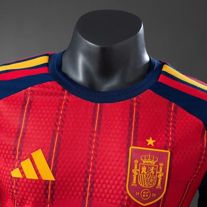 Player Version Spain Home Jersey 2026 World Cup Football Kit Long Sleeves