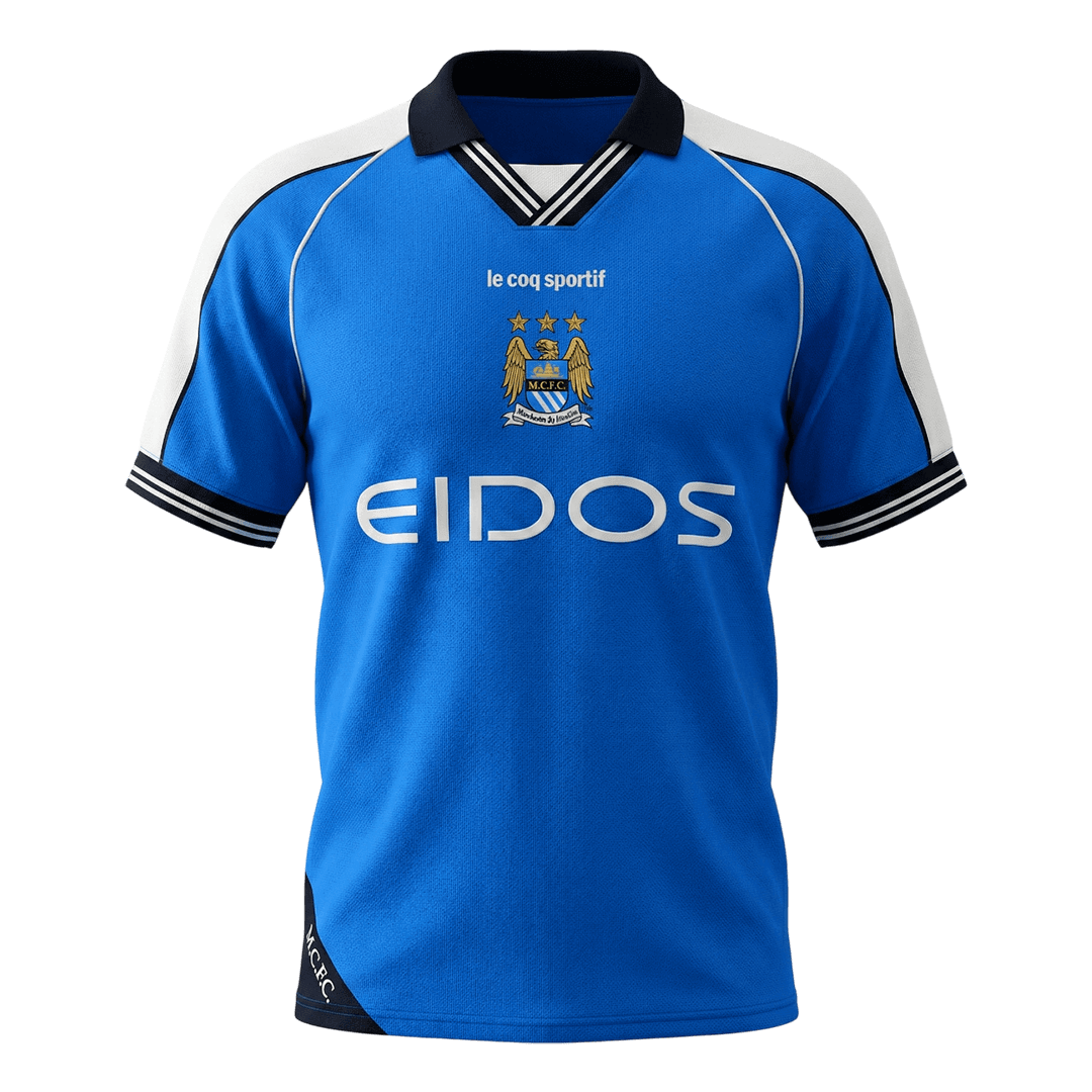 Retro 1999/01 Mens Manchester City Home Jersey