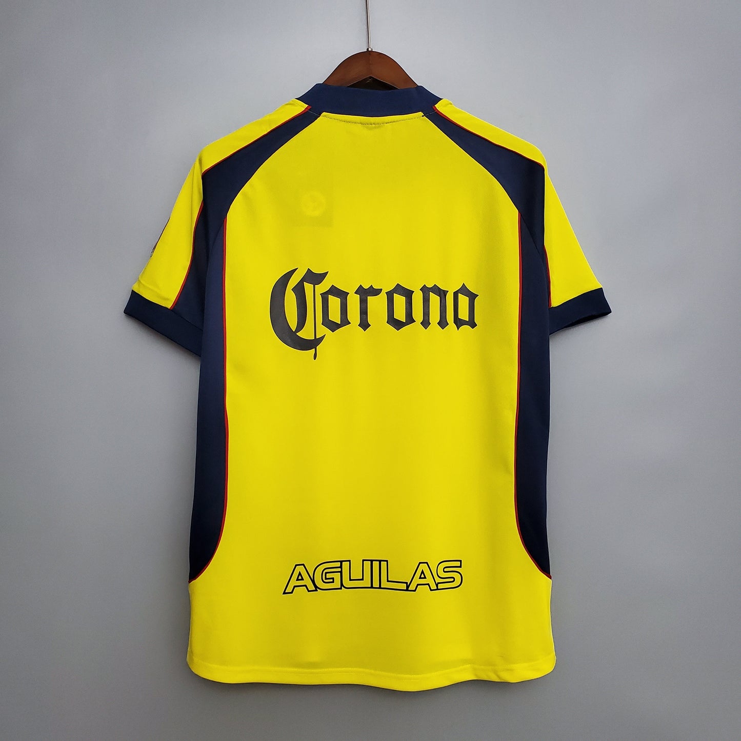 Retro Club America Jersey 2001-02 Home Yellow Football Kit Soccer Jersey