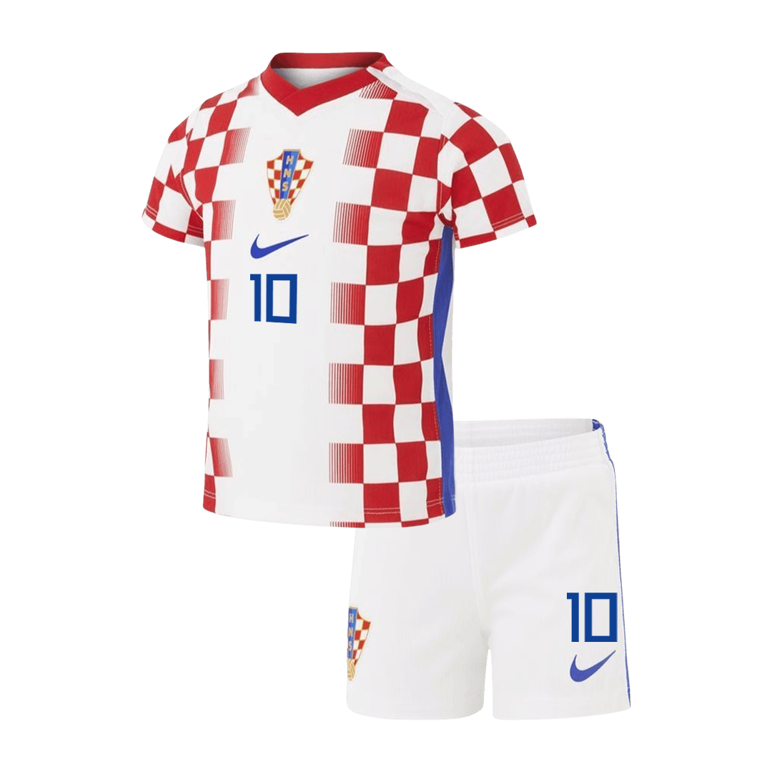 MODRIĆ #10 Kids Croatia World Cup Home Kit 2026