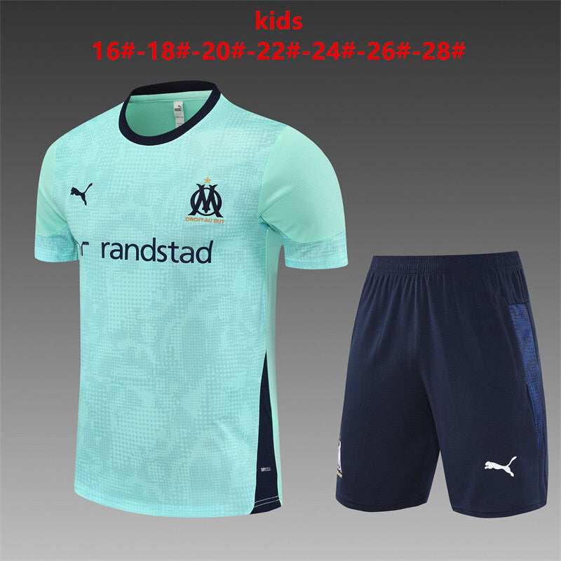 Kids Marseille Training Tracksuits 25/26 Football Jersey