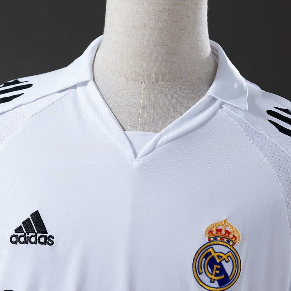 Real Madrid Jersey 2005/06 Home Retro Football Kit Long Sleeves