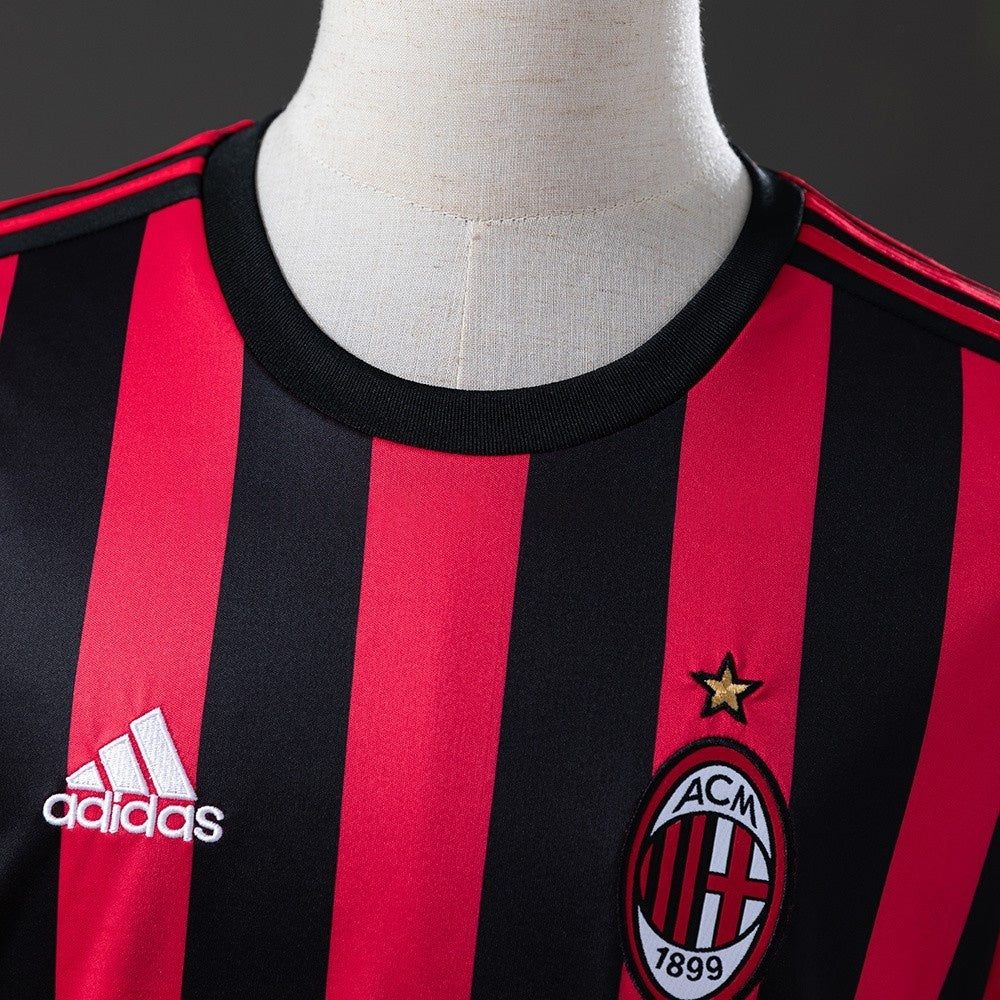 AC Milan Jersey 2017-18 Home Retro Football Kit