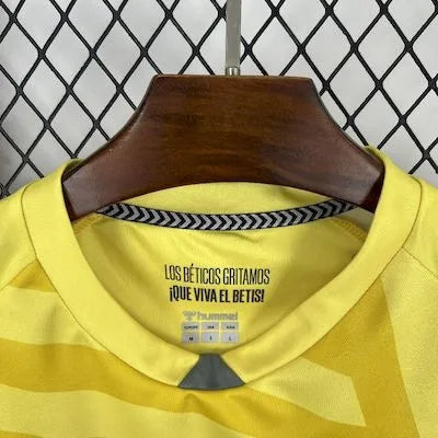 Real Betis Jersey 25/26 Yellow Goalkeeper Football Kit Soccer Jersey