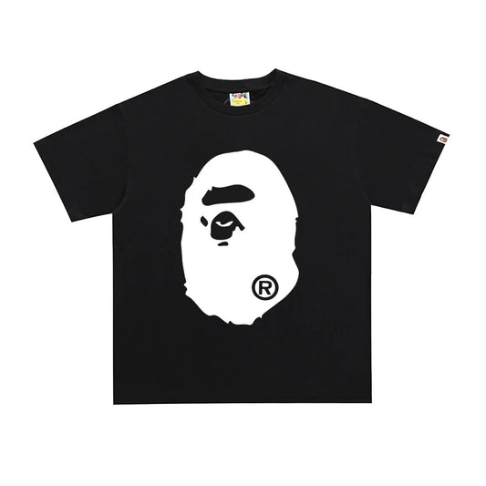 Bape Street Cotton Loose Couple Casual T-shirt Half Sleeve Shirt D099