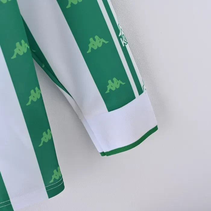 Retro Real Betis Home Jersey 1996/97 Long Sleeves Football Kit Soccer Jersey