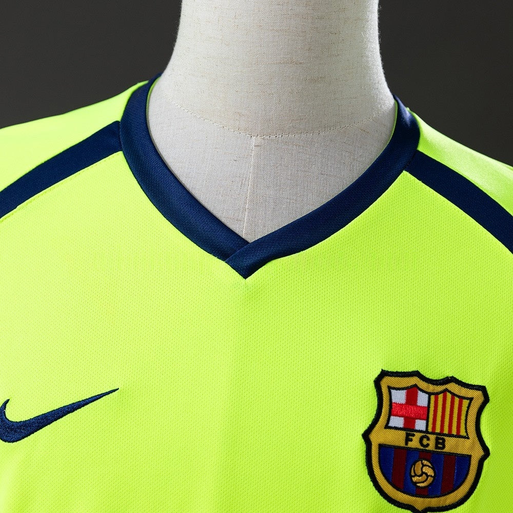 Barcelona Jersey 2005-06 Away Retro Football Kit Long Sleeves
