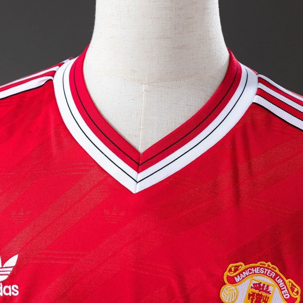 Manchester United Jersey 1986-88 Home Retro Kit Long Sleeves