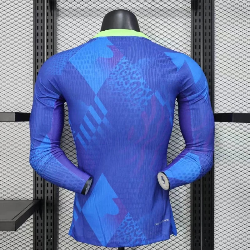 Player Version Brazil Jersey 25/26 Away Long Sleeves Football Kit Soccer Jersey