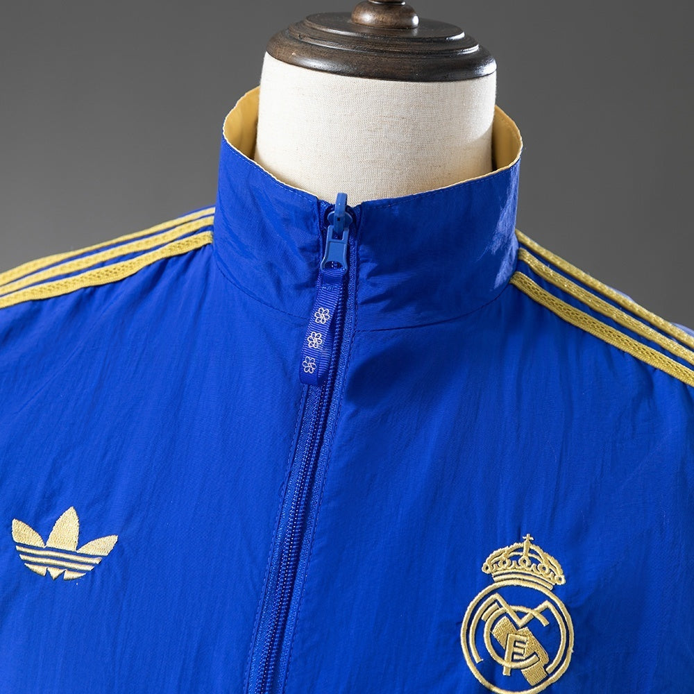 Real Madrid Windbreaker 2025/26 Reversible Football Soccer Jacket
