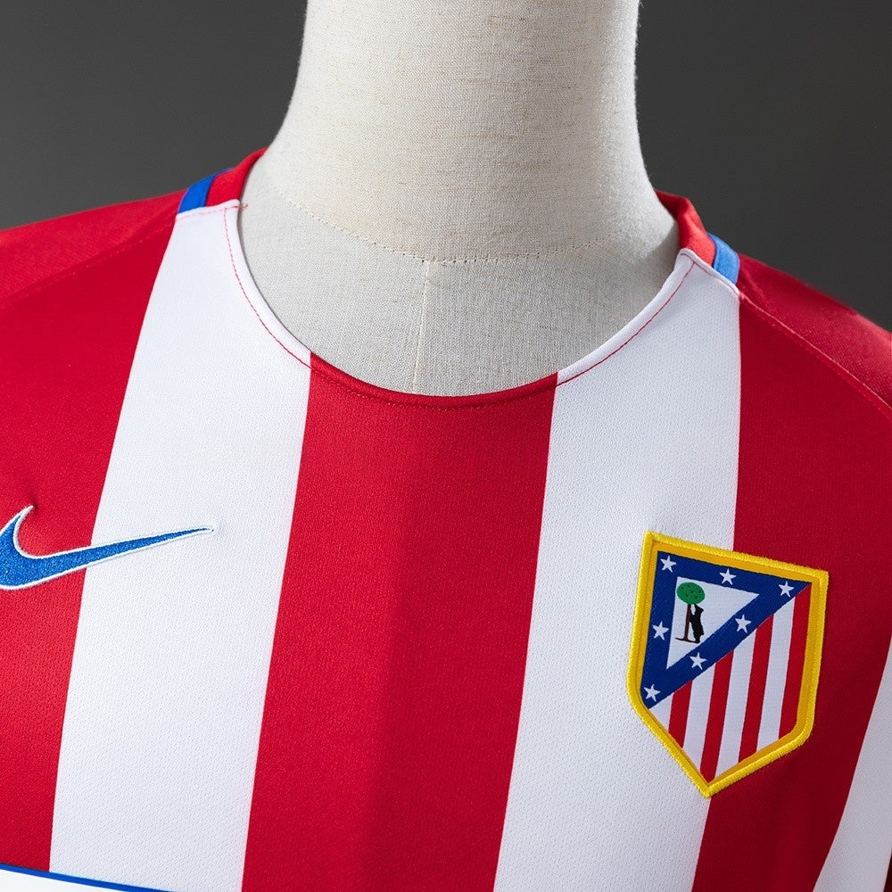 Atletico Madrid Jersey 2016-17 Home Retro Football Kit