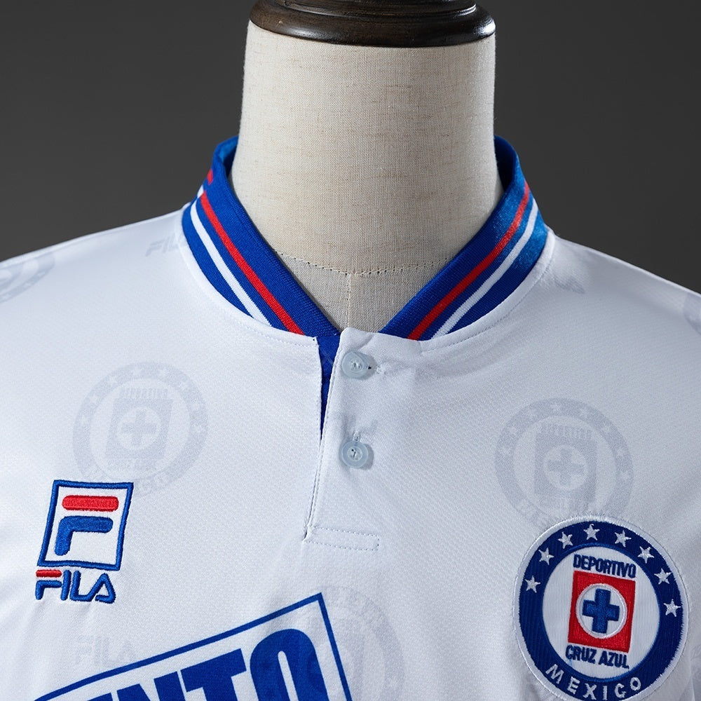 Retro Cruz Azul Away Jersey 1998 Long Sleeves Football Kit Soccer Shirt