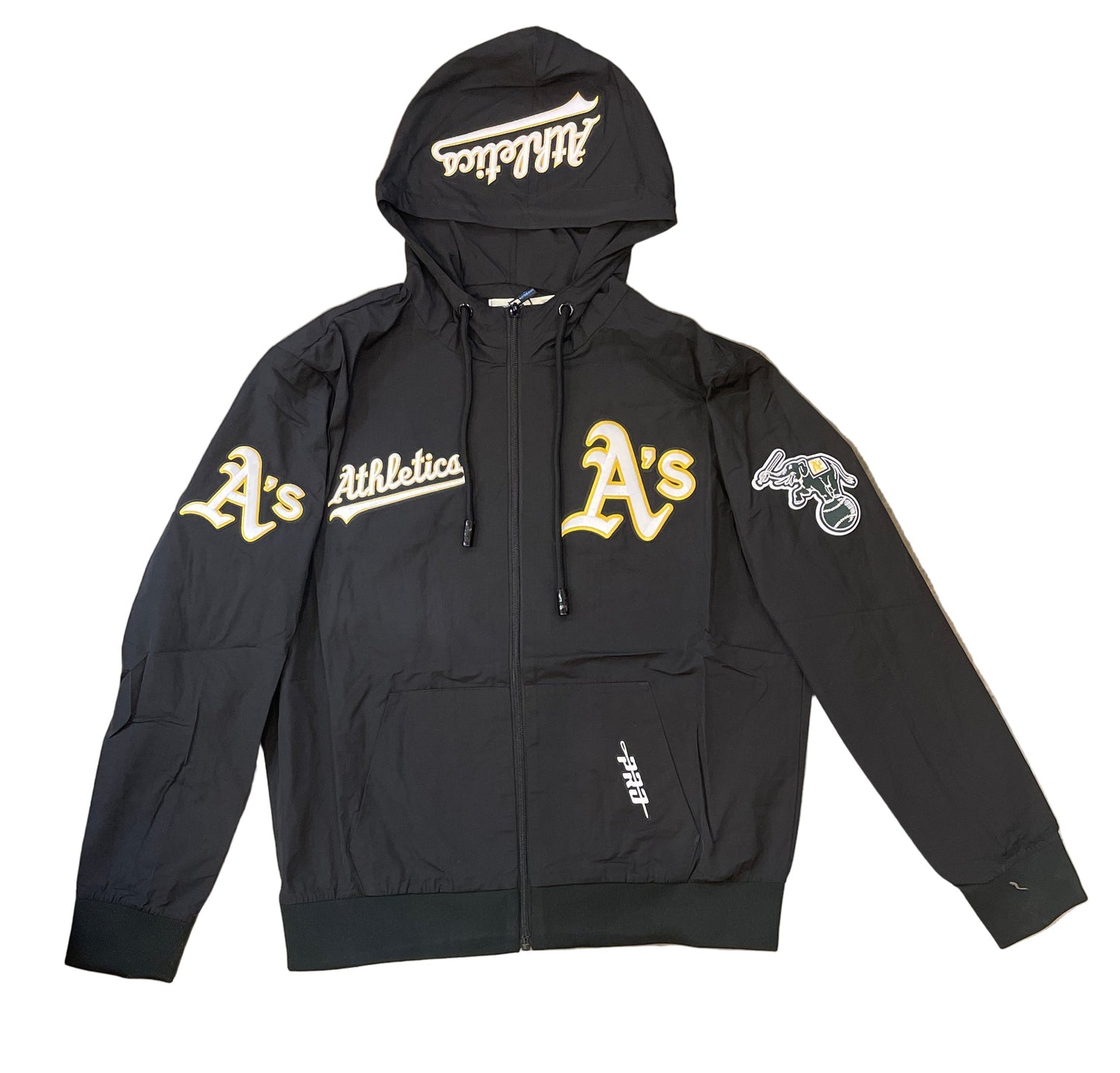 Pro Standard Men's Athletics Hybrid Woven Hoodie-Black