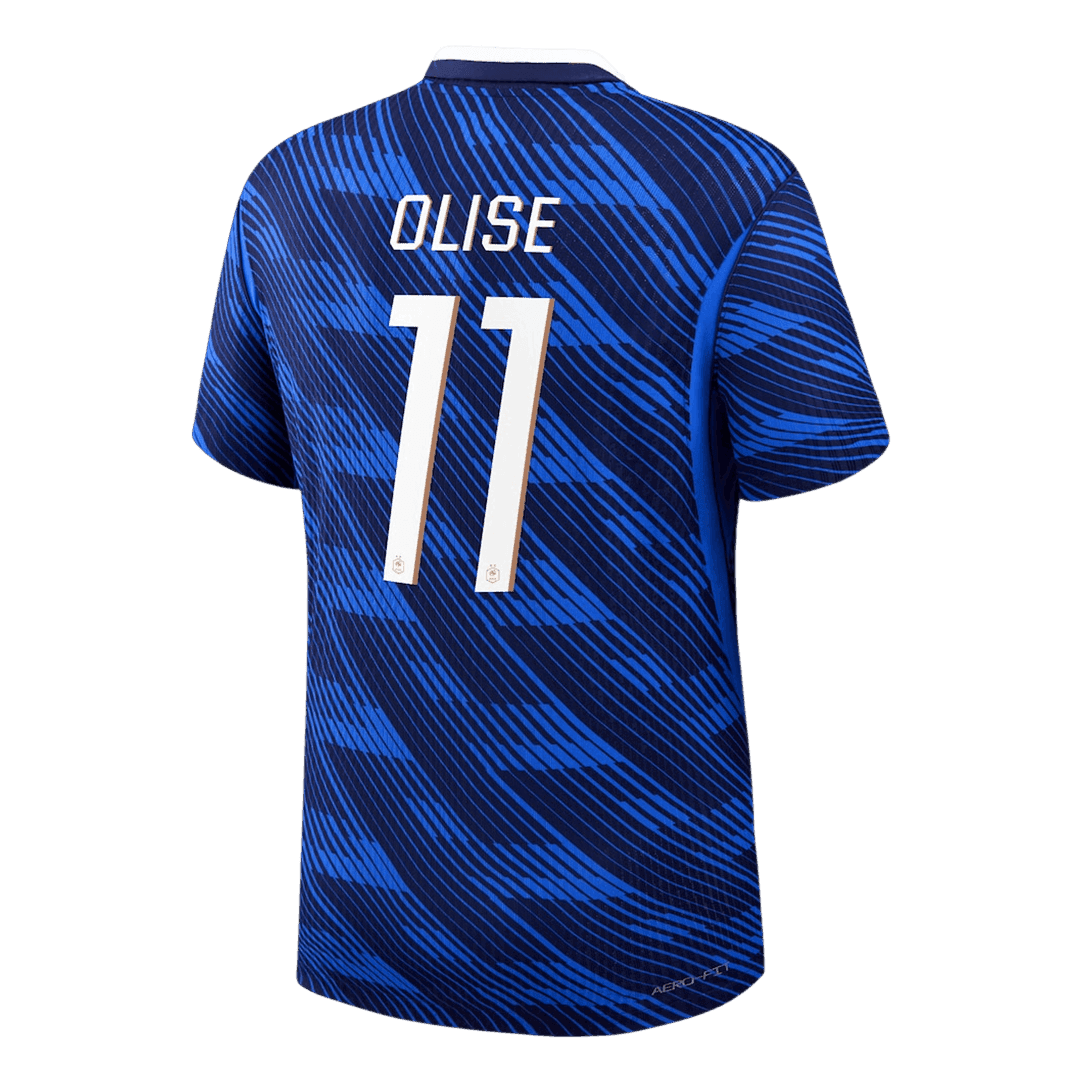 OLISE #11 Mens France World Cup Home Jersey 2026 - Player Version (Slim Fit)