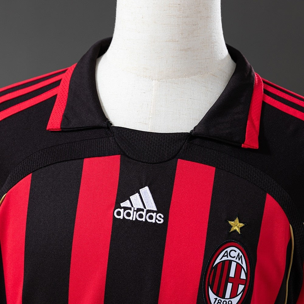 AC Milan Jersey 2006-07 Home Retro Football Kit Long Sleeves