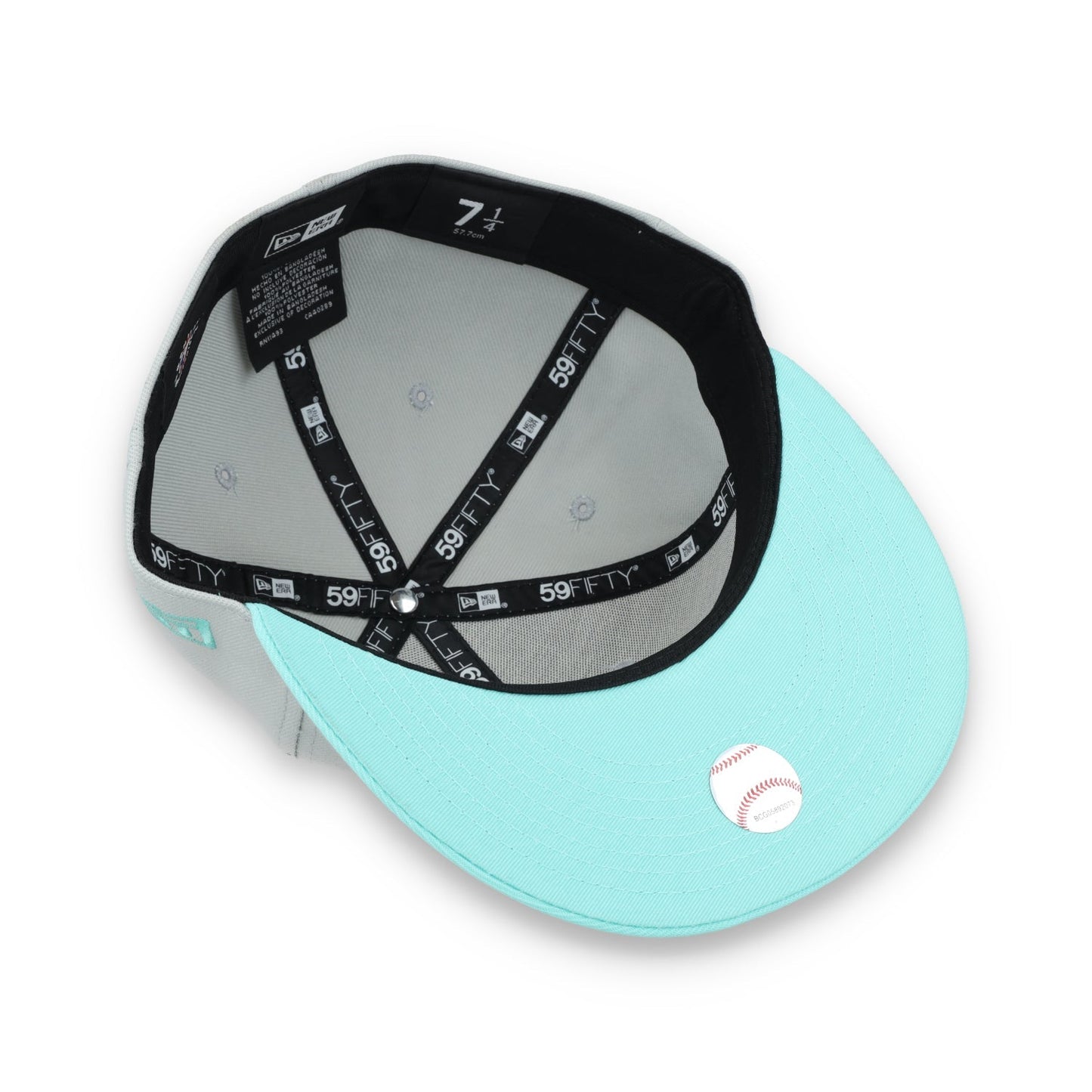 New Era Oakland Athletics 2-Tone Color Pack 59FIFTY Fitted Hat-Gray/Turquoise