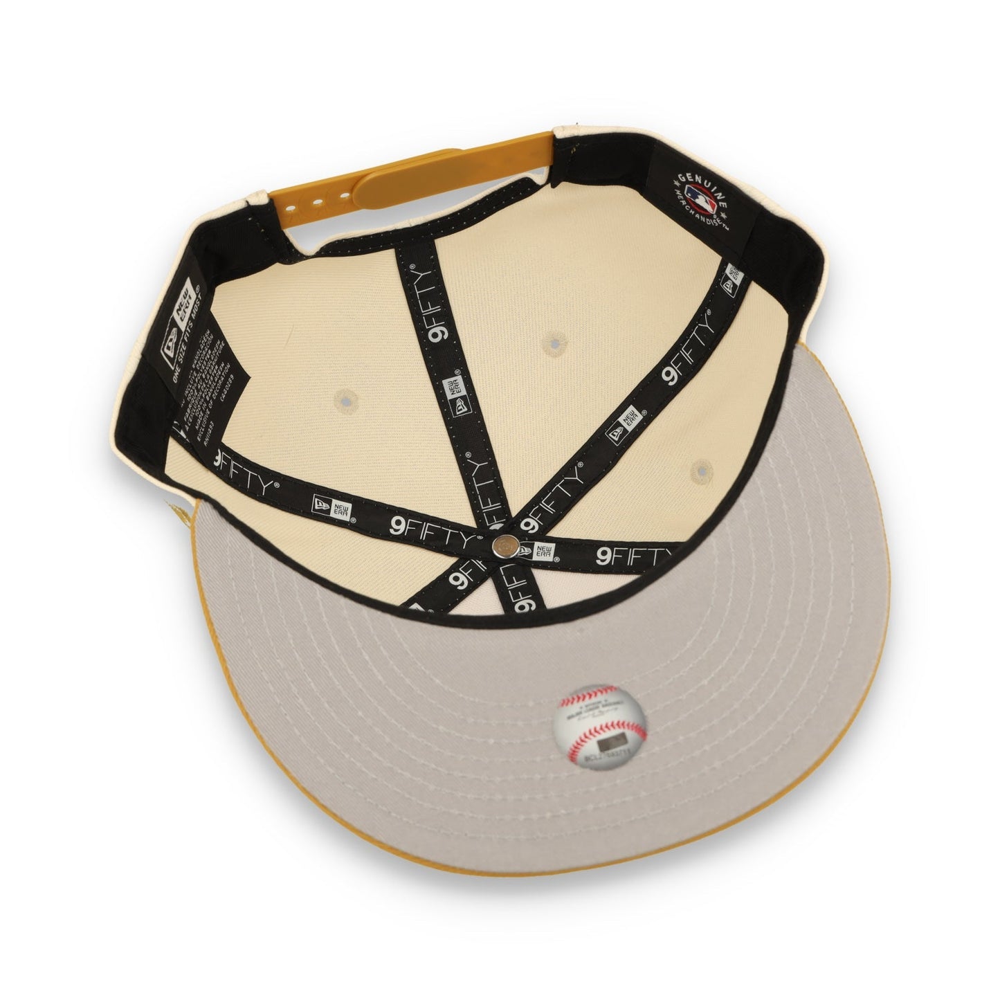 New Era Los Angeles Dodgers 2-Tone 9FIFTY Snapback Hat-Beige/Bronze