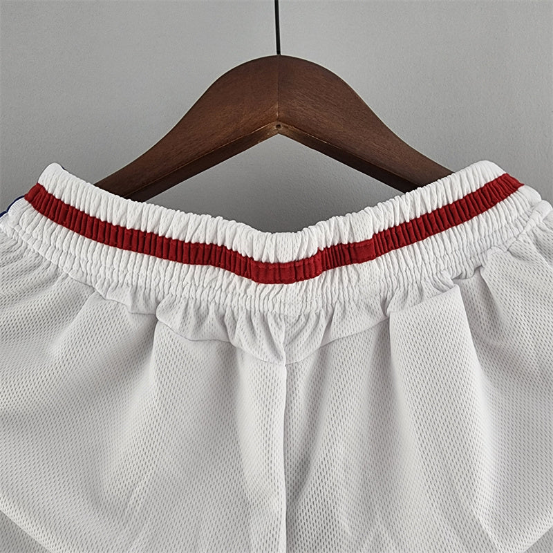 Retro France White Shorts 1998 Football Jersey