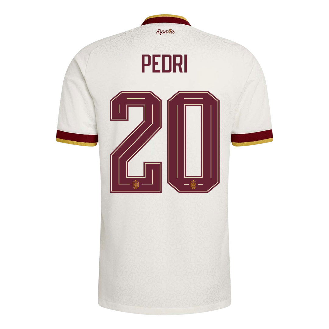 PEDRI #20 Mens Spain World Cup Away Jersey 2026 - Player Version (Slim Fit)