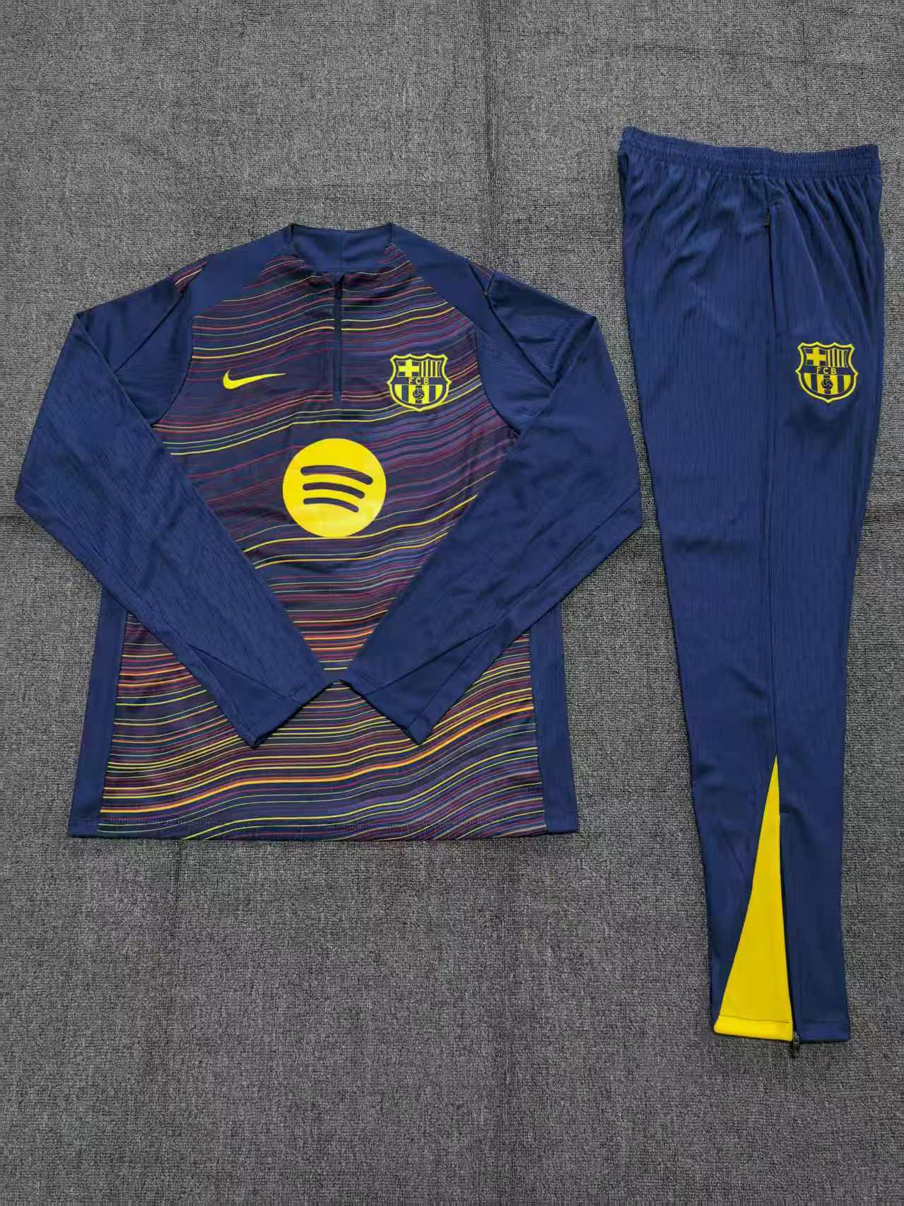 Kids Barcelona Training Tracksuits 25/26 Football Kit Soccer Jersey