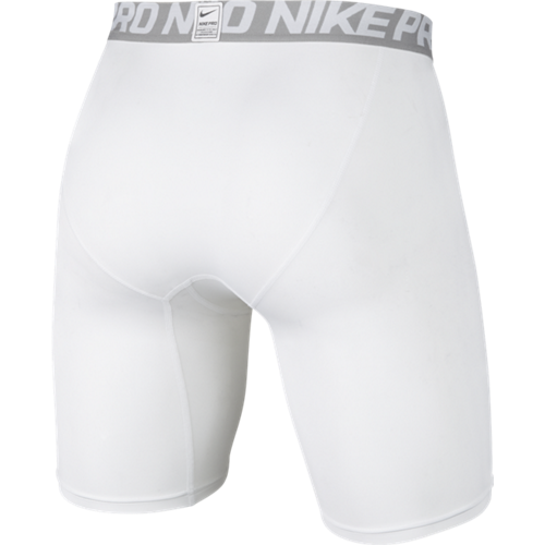 Nike Pro 6" Compression Shorts - White - Style 703084-100