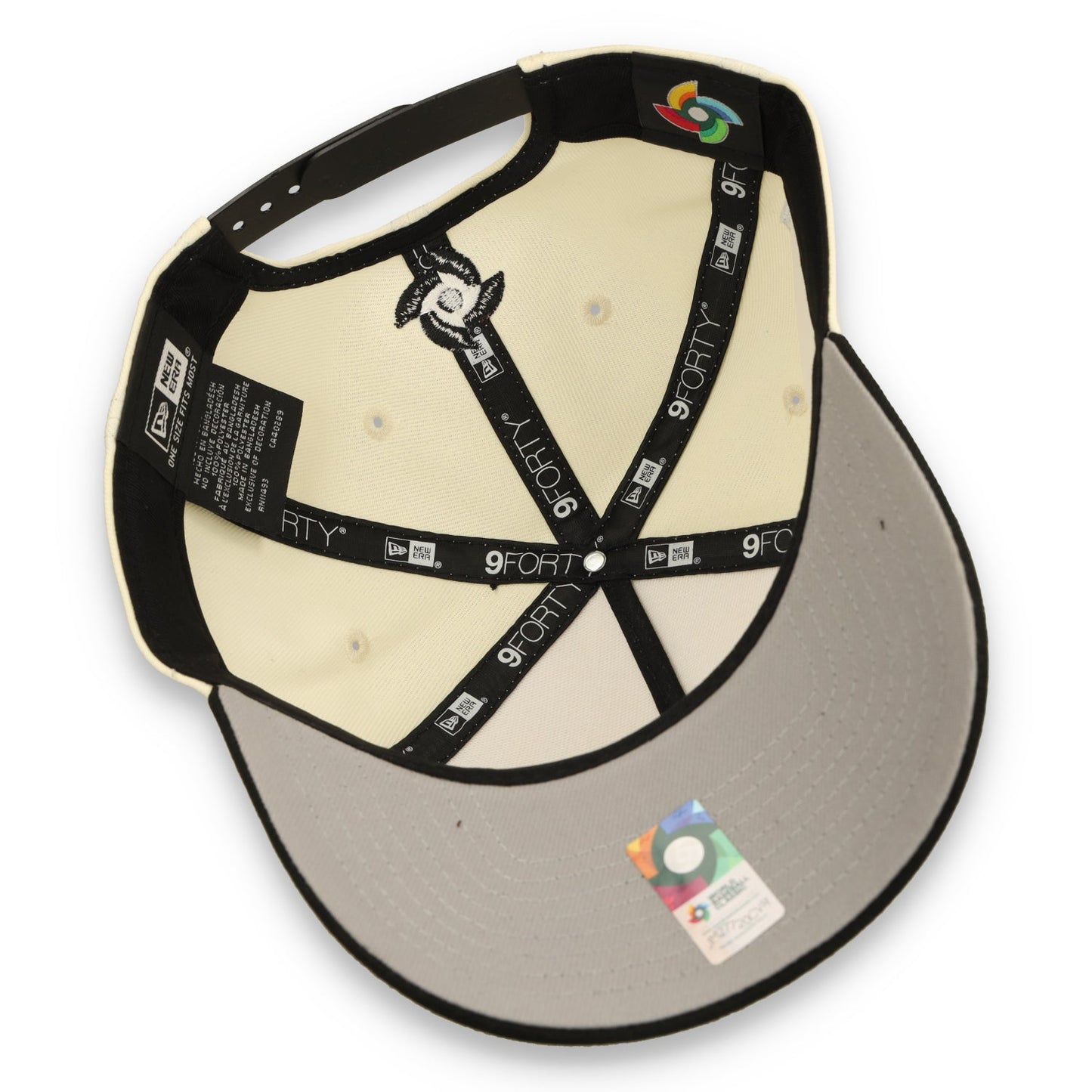 New Era Mexico WBC 9FORTY A-Frame Snapback Hat-Chrome/Black