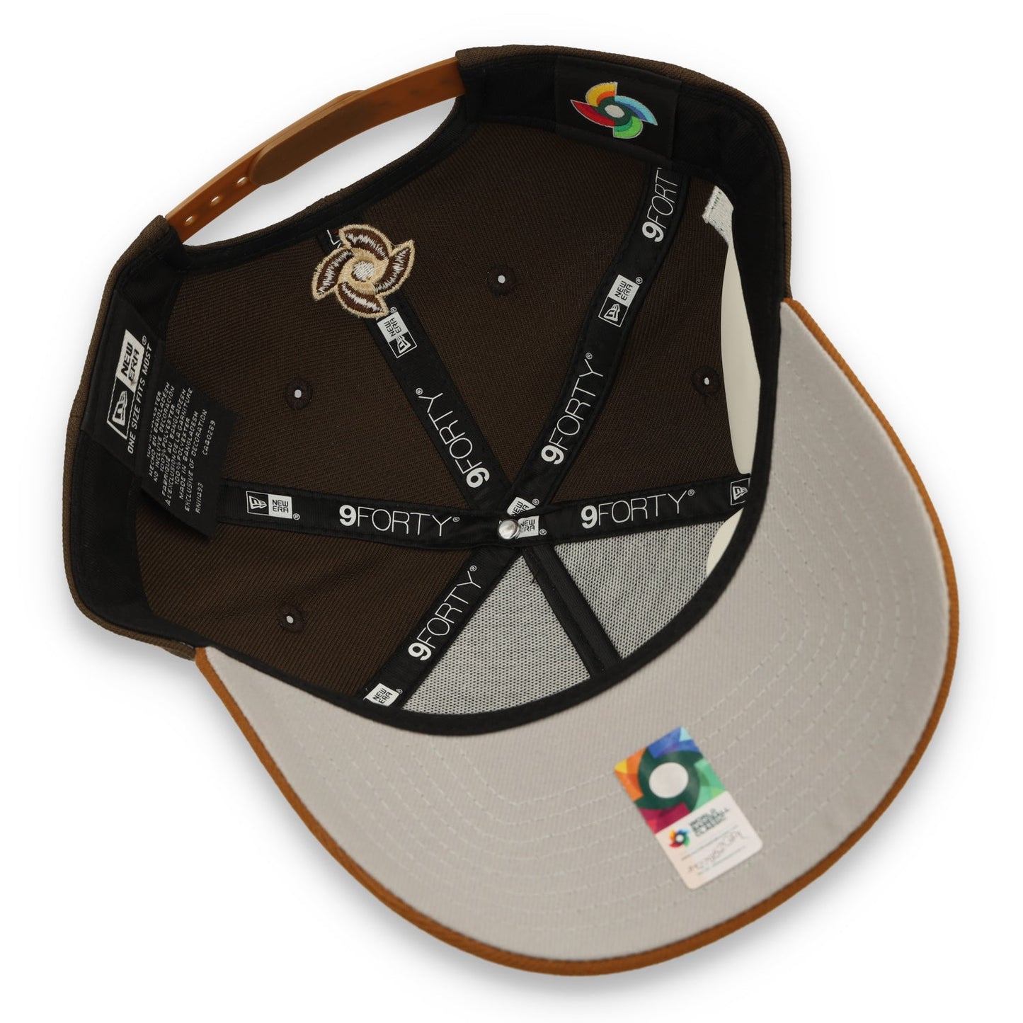 New Era Mexico WBC 9FORTY A-Frame Snapback Hat-Walnut brown