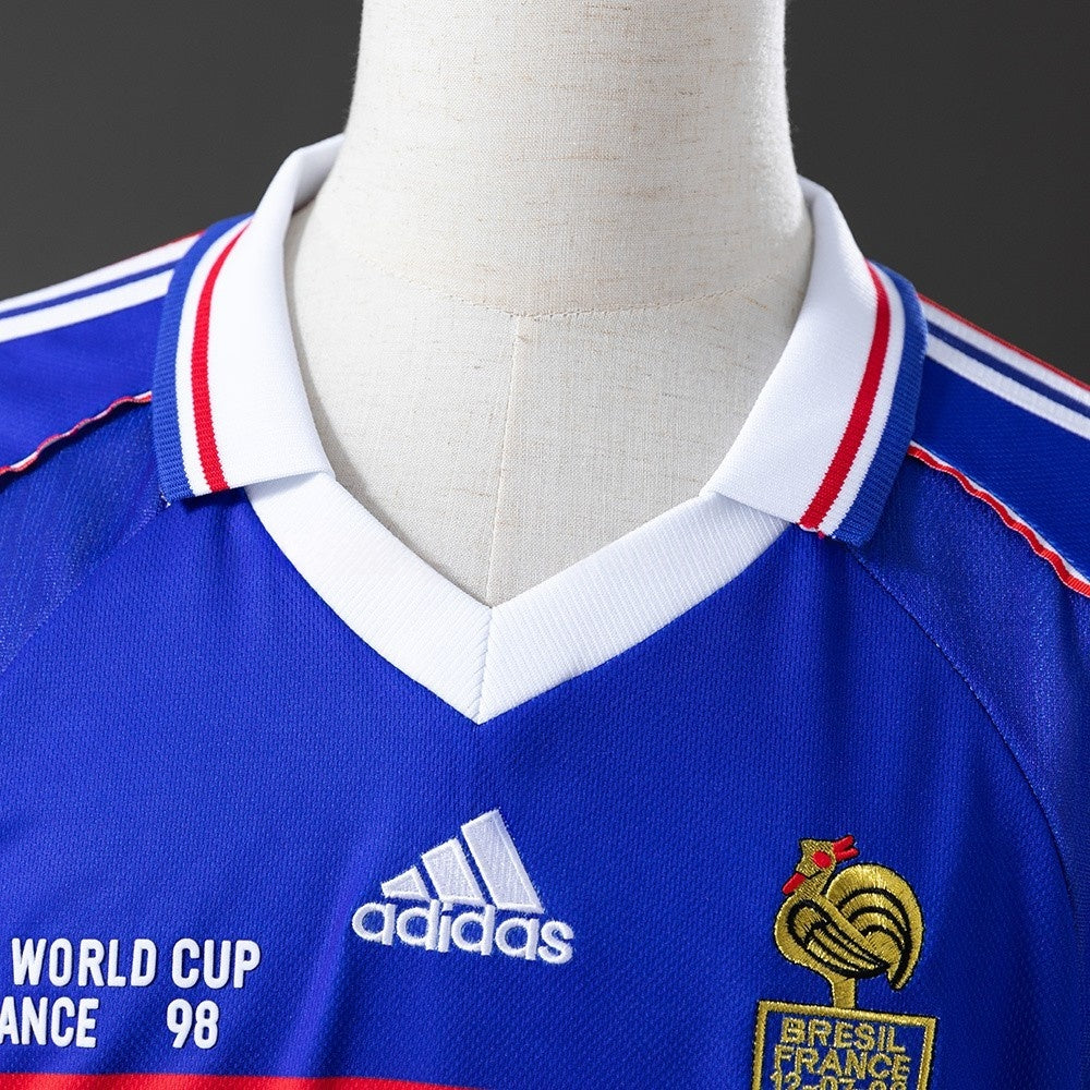 France Jersey 1998 Home Retro Football Kit