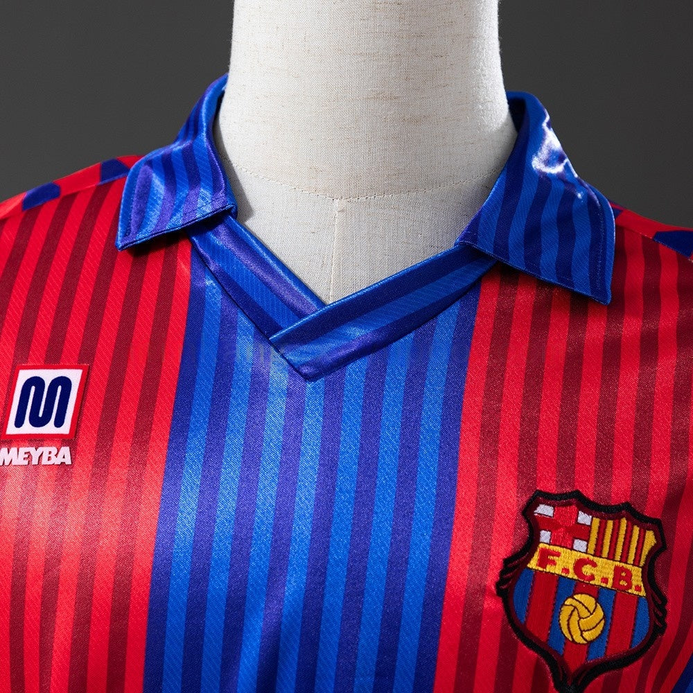 Barcelona Jersey 1989-92 Home Retro Kit Long Sleeves
