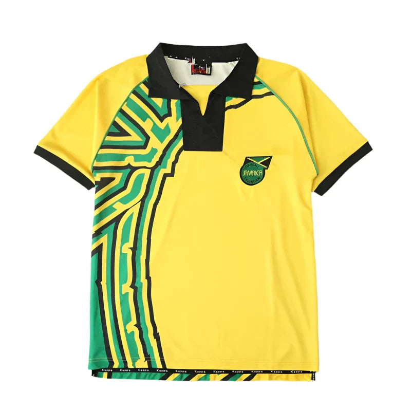 JCF Concept Yellow and Green Jersey Inspired by Jamaica Culture