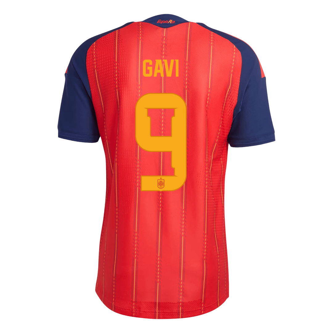 GAVI #9 Mens Spain World Cup Home Jersey 2026 - Player Version (Slim Fit)