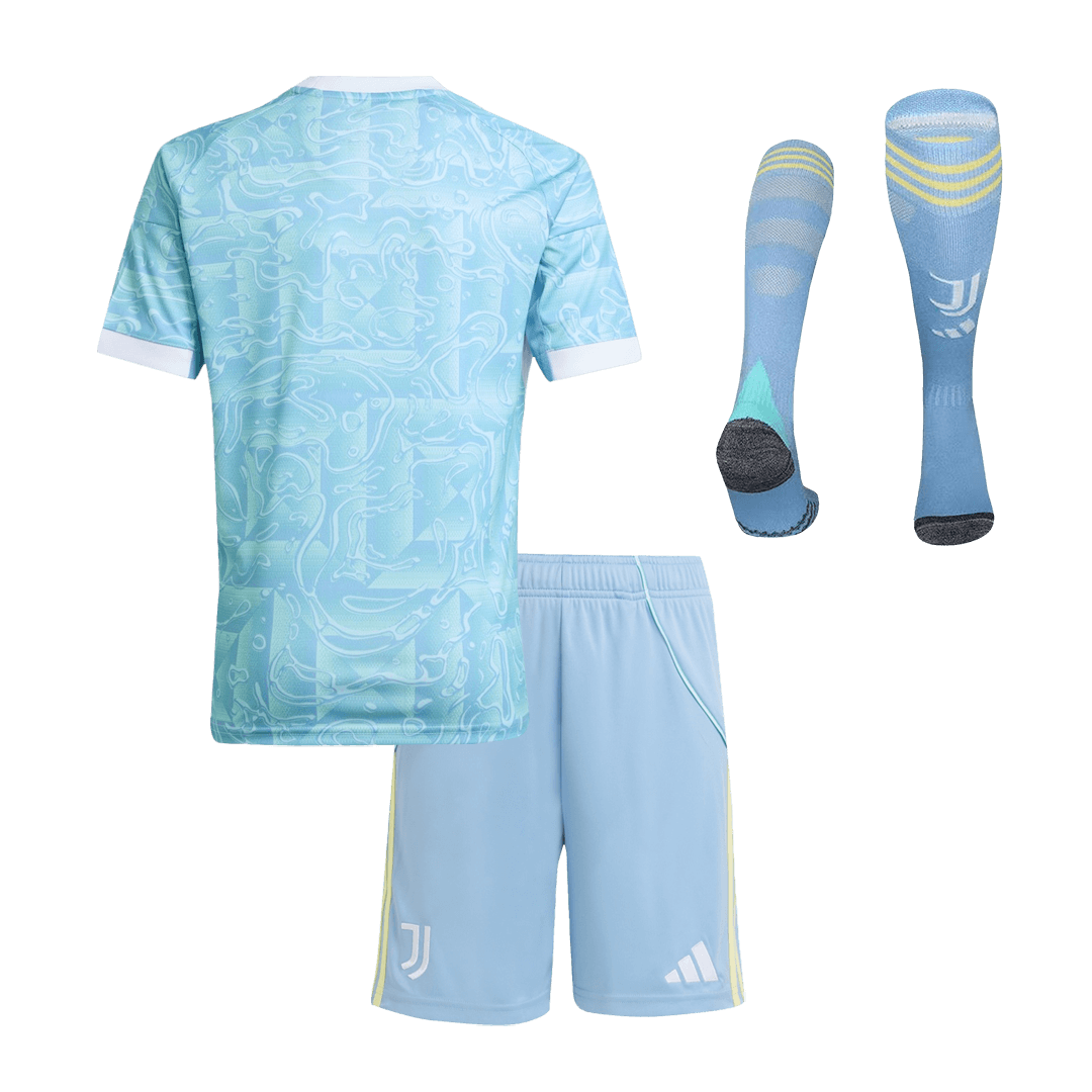 Kids Juventus Away Full Kit 2025/26