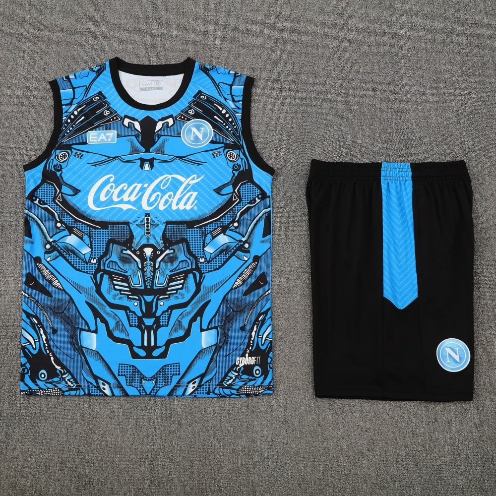 SSC Napoli Vest Set Training Tracksuits 25/26 Football Kit Soccer Jersey