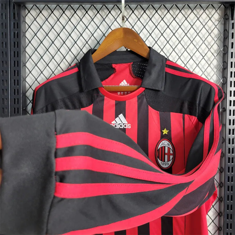 AC Milan Jersey Home kit 07/08 Long Sleeves retro Football kit