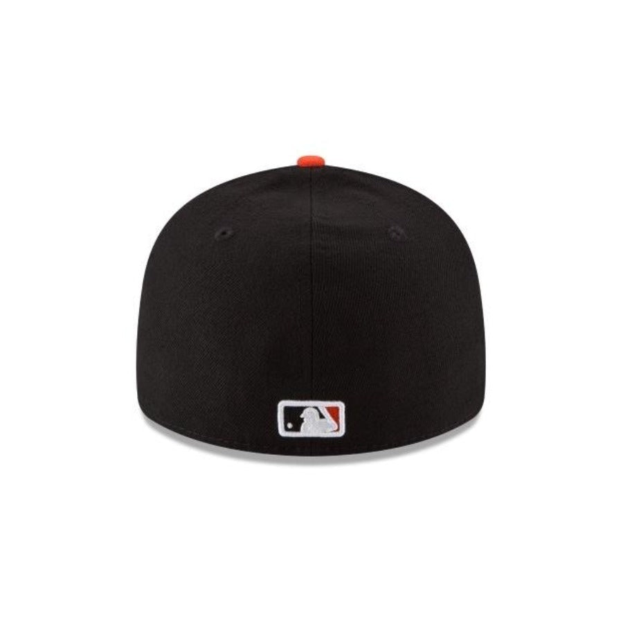 SAN FRANCISCO GIANTS ALTERNATE COLLECTION 59FIFTY FITTED-ON-FIELD COLLECTION LOW Profile -BLACK/black/orange