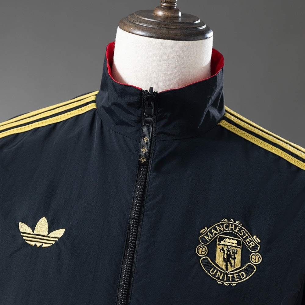 Manchester United Windbreaker 2025/26 Reversible Football Soccer Jacket