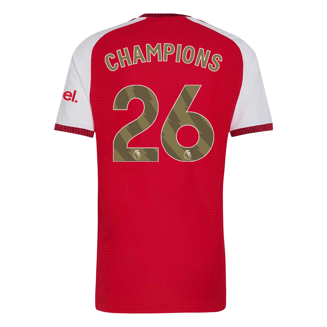 CHAMPIONS #26 Mens Arsenal Home Jersey 2026/27 - Player Version (Slim Fit)