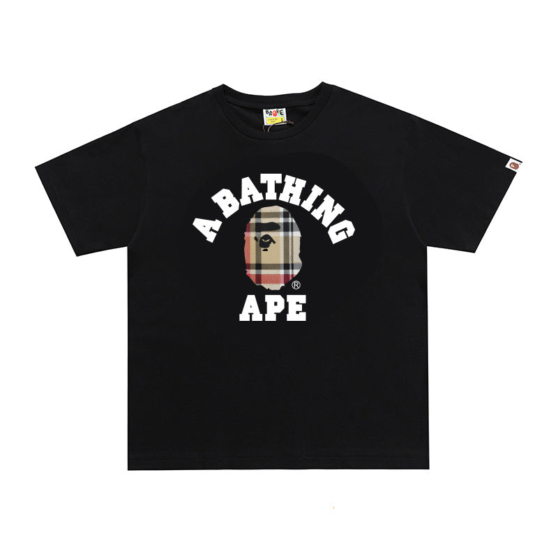 D121 Collegiate Plaid Graphic T-Shirt - Black