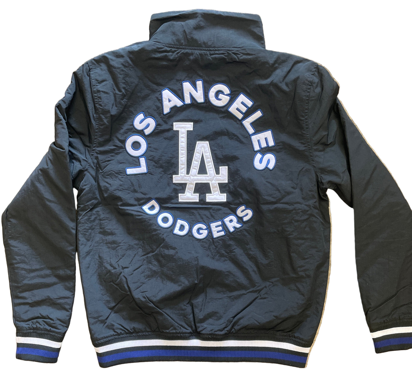 New Era Men's Los Angeles Dodgers Throwback Nylon Full- Zip Jacket
