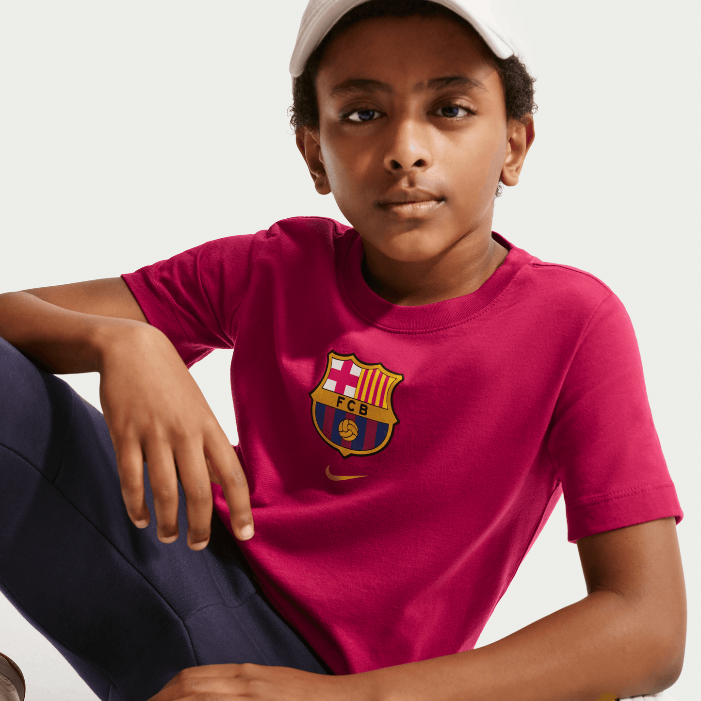 Nike FC Barcelona Big Kids' Soccer T-Shirt