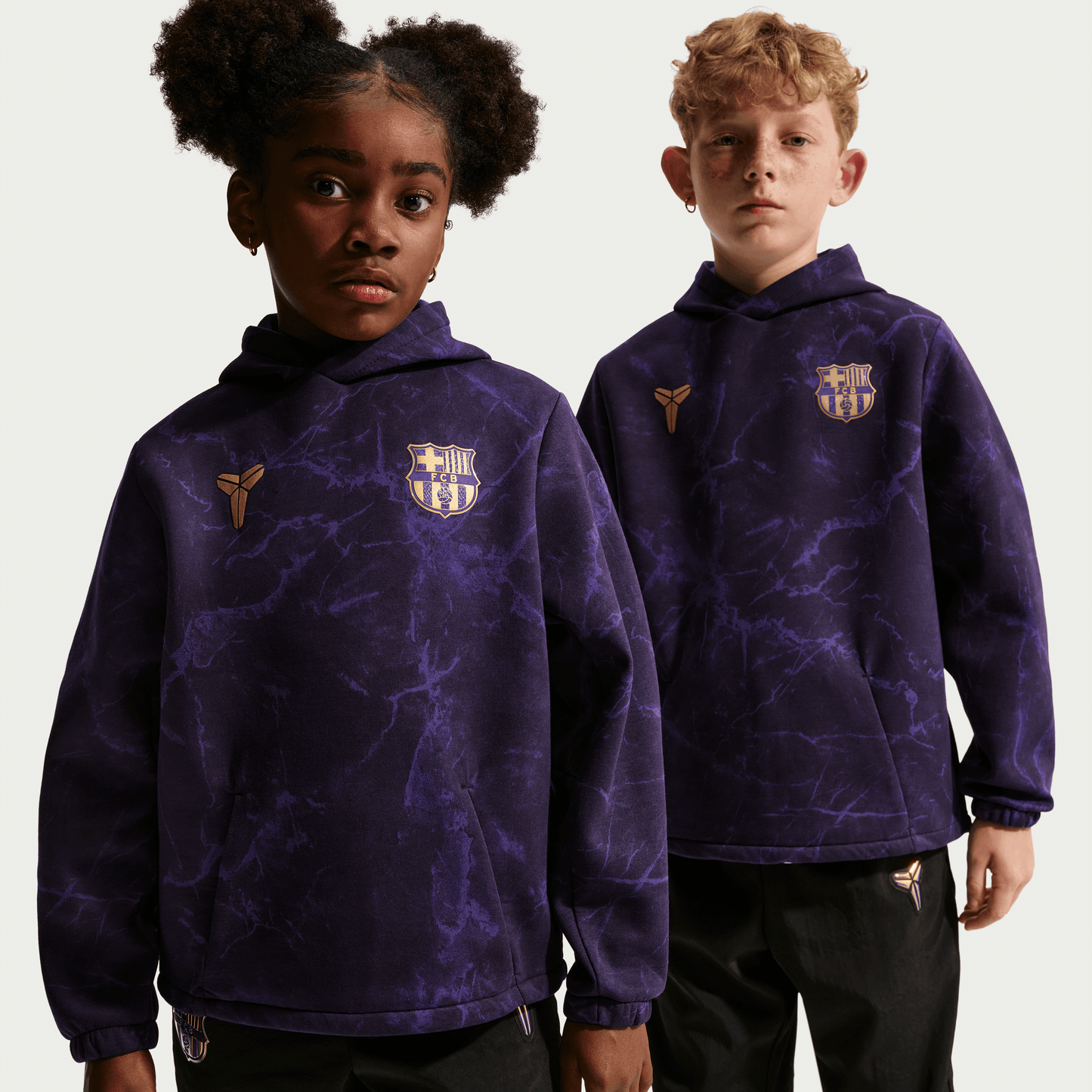Nike FC Barcelona Away Big Kids' Kobe Soccer Pullover Hoodie