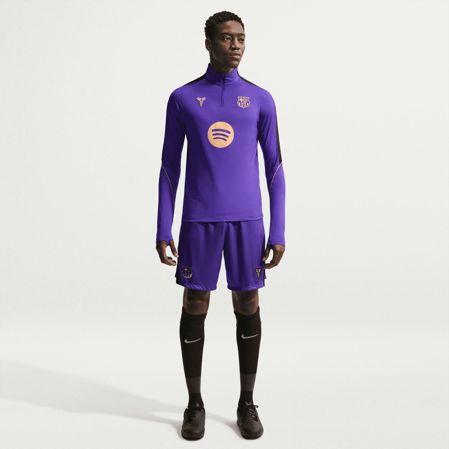 Nike FC Barcelona Strike Away Men's Kobe Dri-FIT Soccer Knit Pre-Match Drill Top