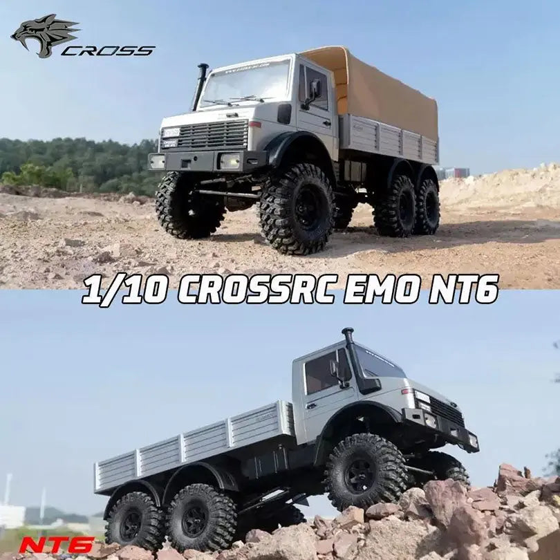 CROSSRC EMO NT6 Unimog 1/10 Scale 6WD 6x6 RC Off-Road Crawler Simulation Truck RTR