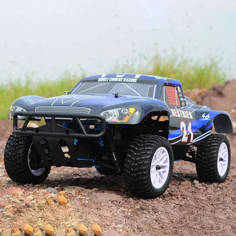 HSP 94155 1/10 Scale 4WD Nitro Powered Off-Road Buggy Short Truck Upgraded Two-Speed Ball Head RC Car RTR