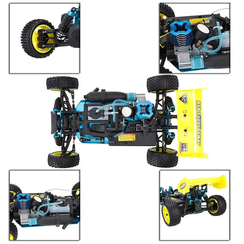 HSP 94166 1/10 Scale 4WD Nitro Gas Powered Off-Road Drift Racing RC Vehicle RTR