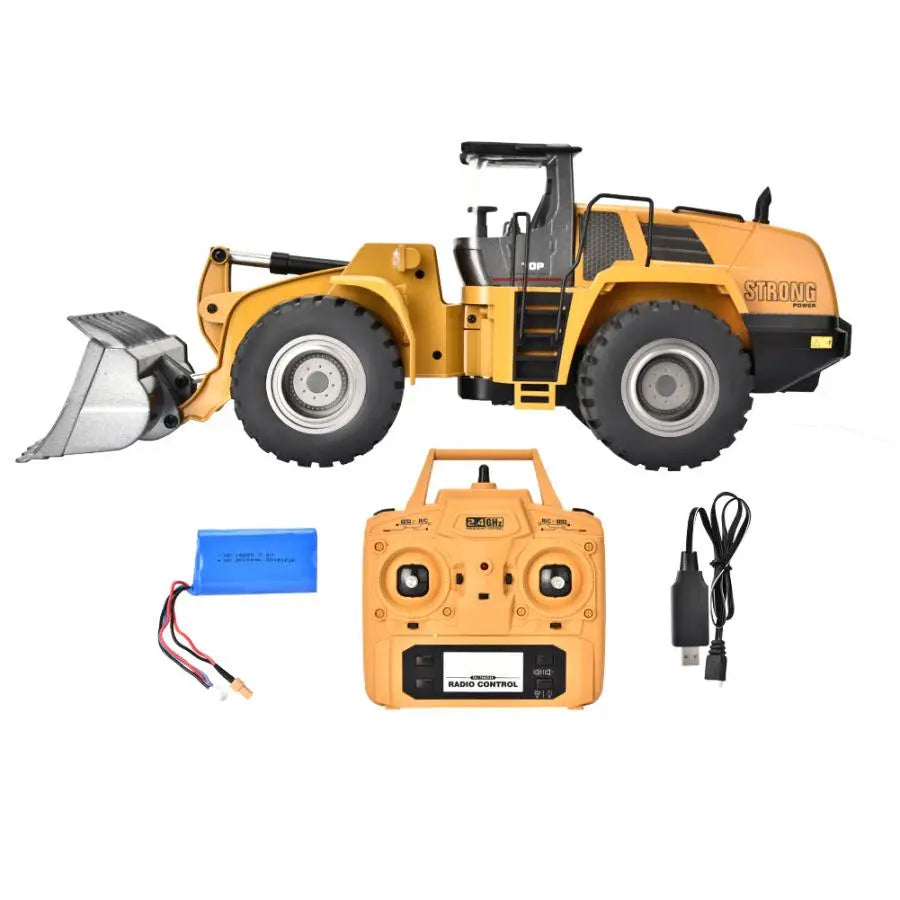 Huina 583 1/14 Scale 2.4G 10CH Alloy Bulldozer Excavator RC Engineering Construction Car Toy