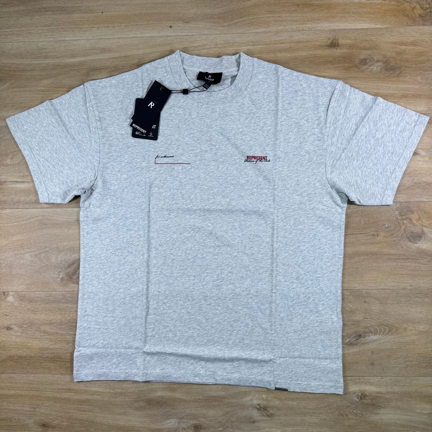 Represent Patron of the Club T-Shirt in Cream Marl